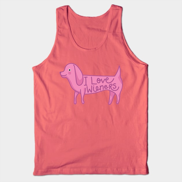 I Love Wieners Tank Top by KodiakMilly